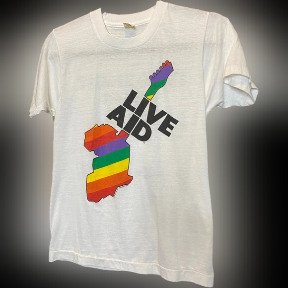 1985 Live Aid Concert Tee Sz Small - Picture 1 of 2